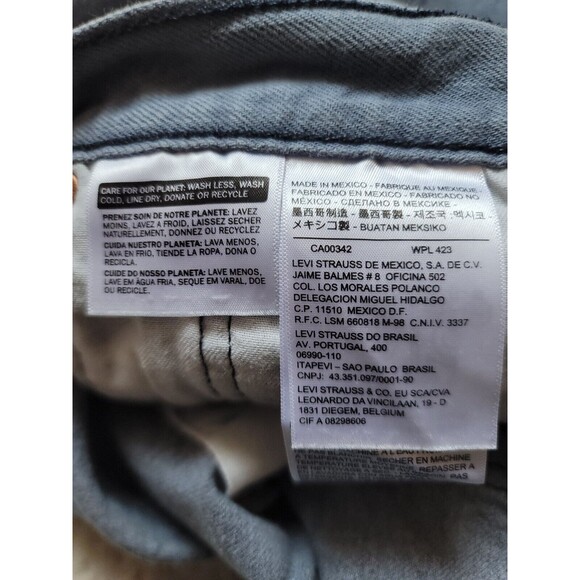 EUC Levi's 501 Button Fly Jeans White Oak Cone Denim Blue Straight Leg 42x28 - Picture 7 of 9